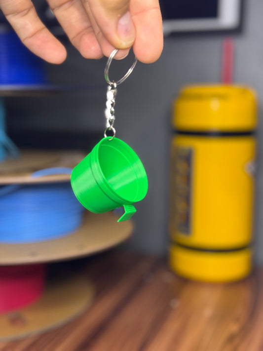 Taza de Mantequilla Llavero